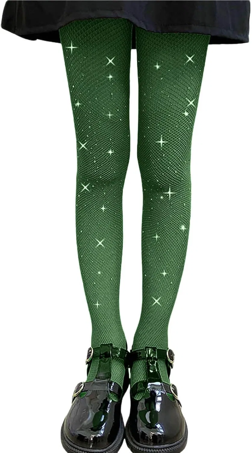 Леггинсы с пайетками и сеткой, блестящие, Army Green