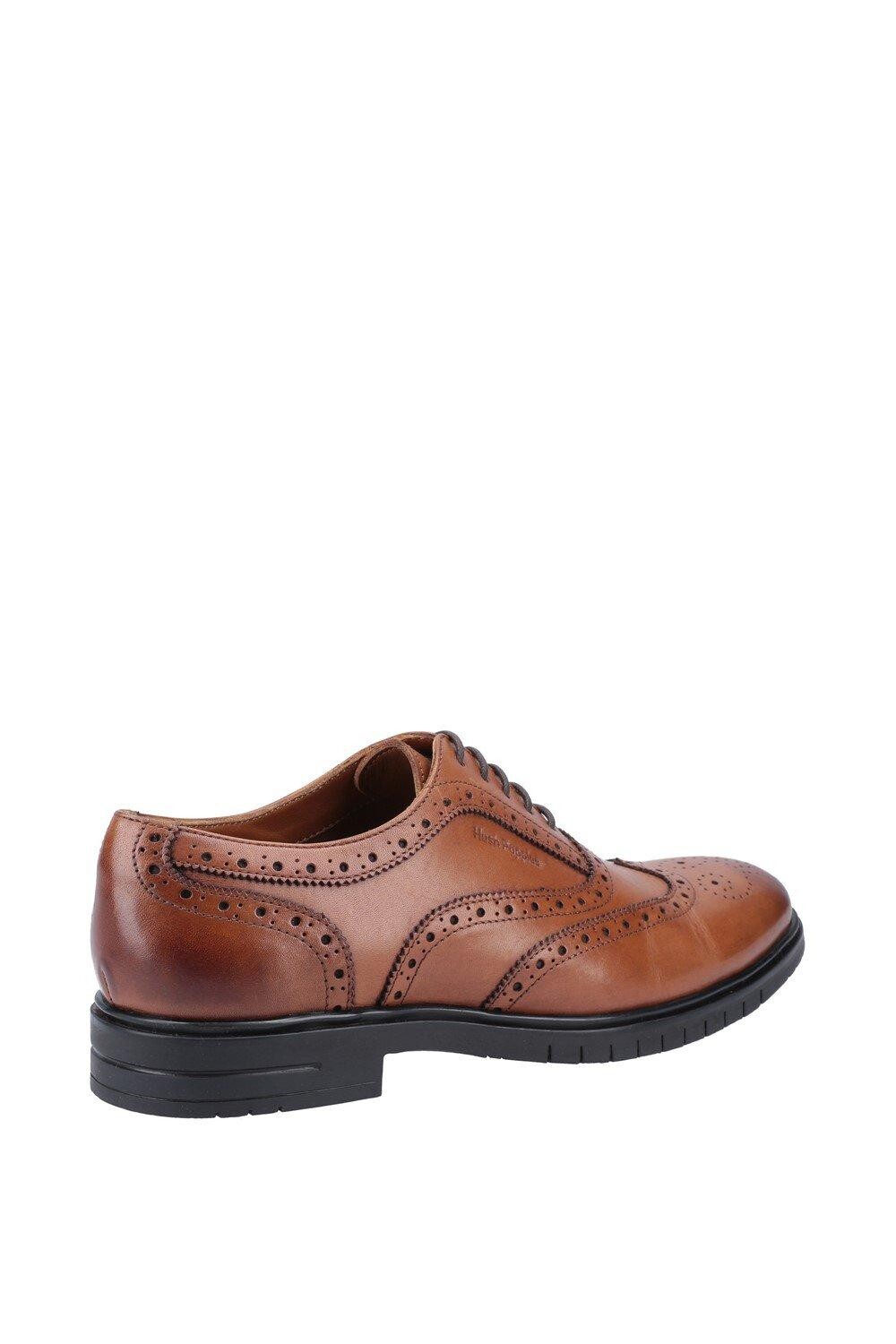 Туфли на шнуровке из гладкой кожи 'Santiago' Hush Puppies, бежевый — фото 2