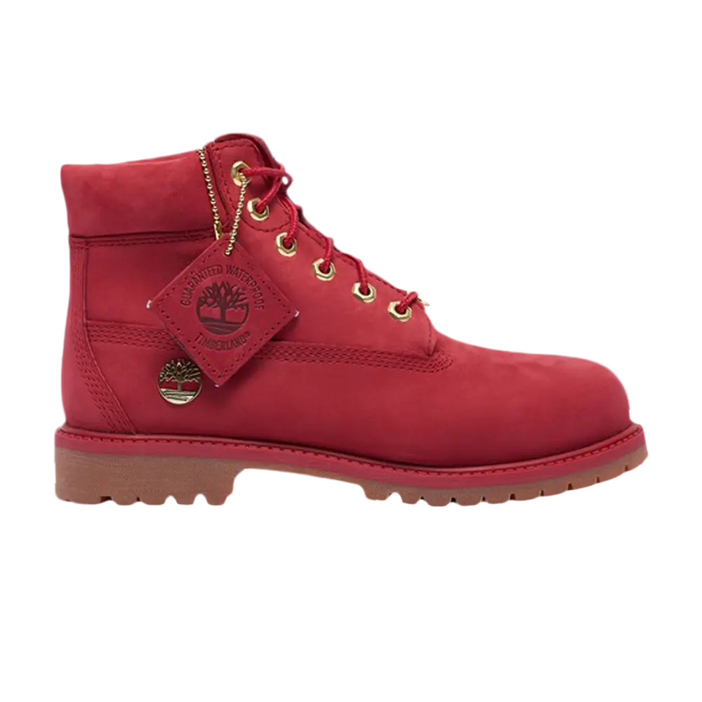 Ботинки подростковые Timberland Premium 6 Inch, красный