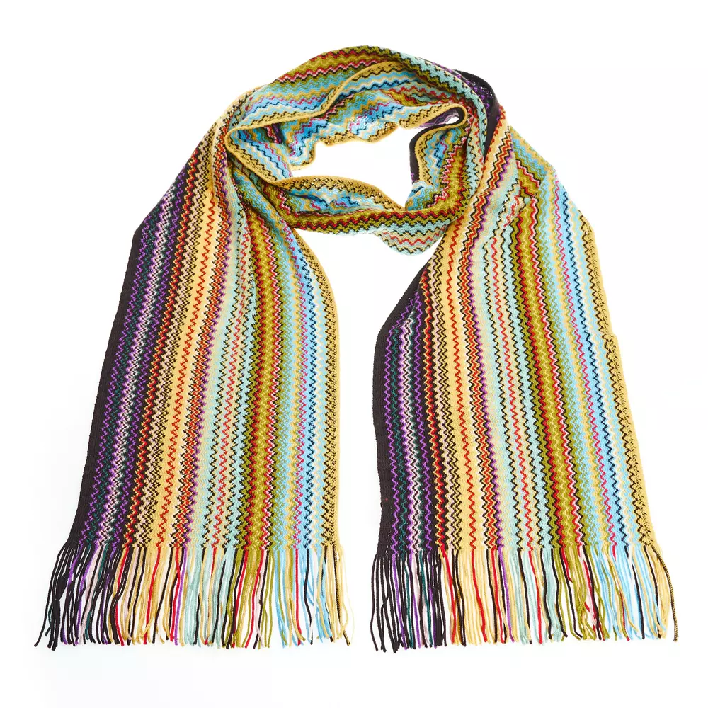 

Многоцветный шерстяной женский шарф Missoni