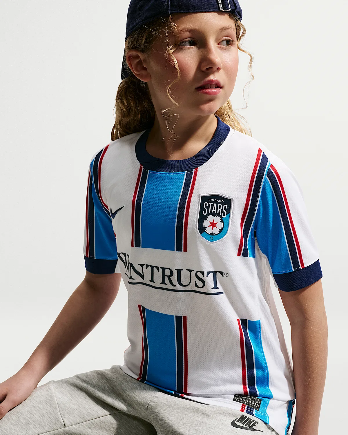 Детская футболка Nike Dri-FIT Replica Jersey Chicago Stars Stadium Edition, Blue Glow — фото 3