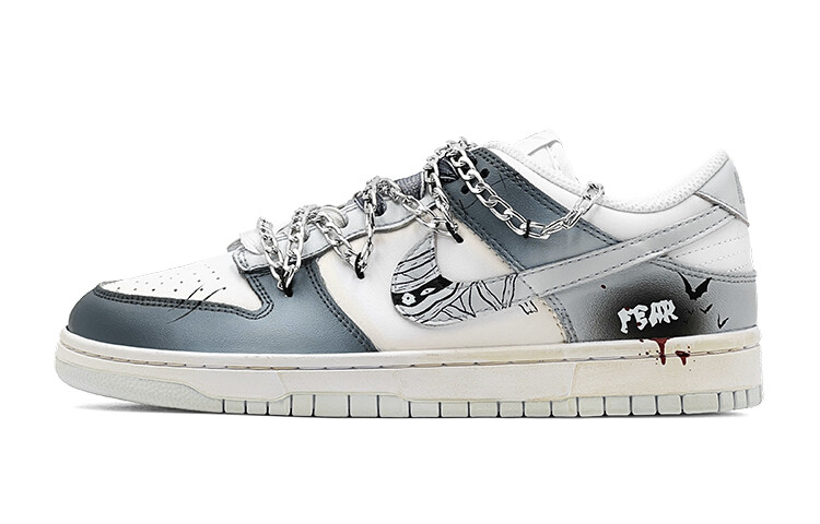 

Кроссовки Nike Dunk Skateboarding Shoes Women's Low-top Black, серый