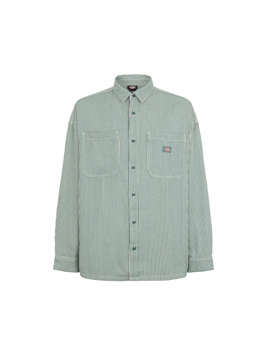 

Рубашка DICKIES Comfort fit Button Up HICKORY, цвет Emerald