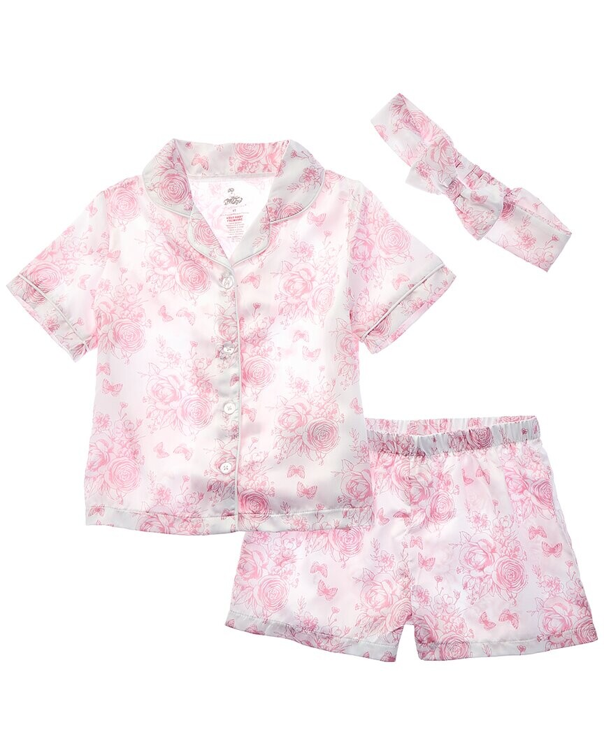 

Атласный короткий пижамный комплект Tutu Couture Prima, розовый