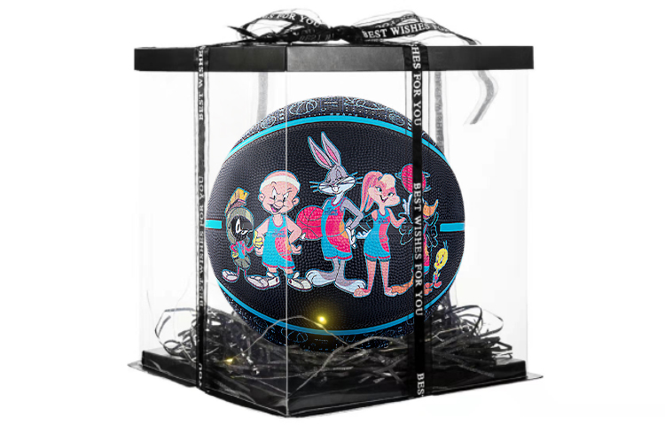 

SPALDING Баскетбольный мяч SpaceJam резиновый black blue размер 7 тренировочный unisex