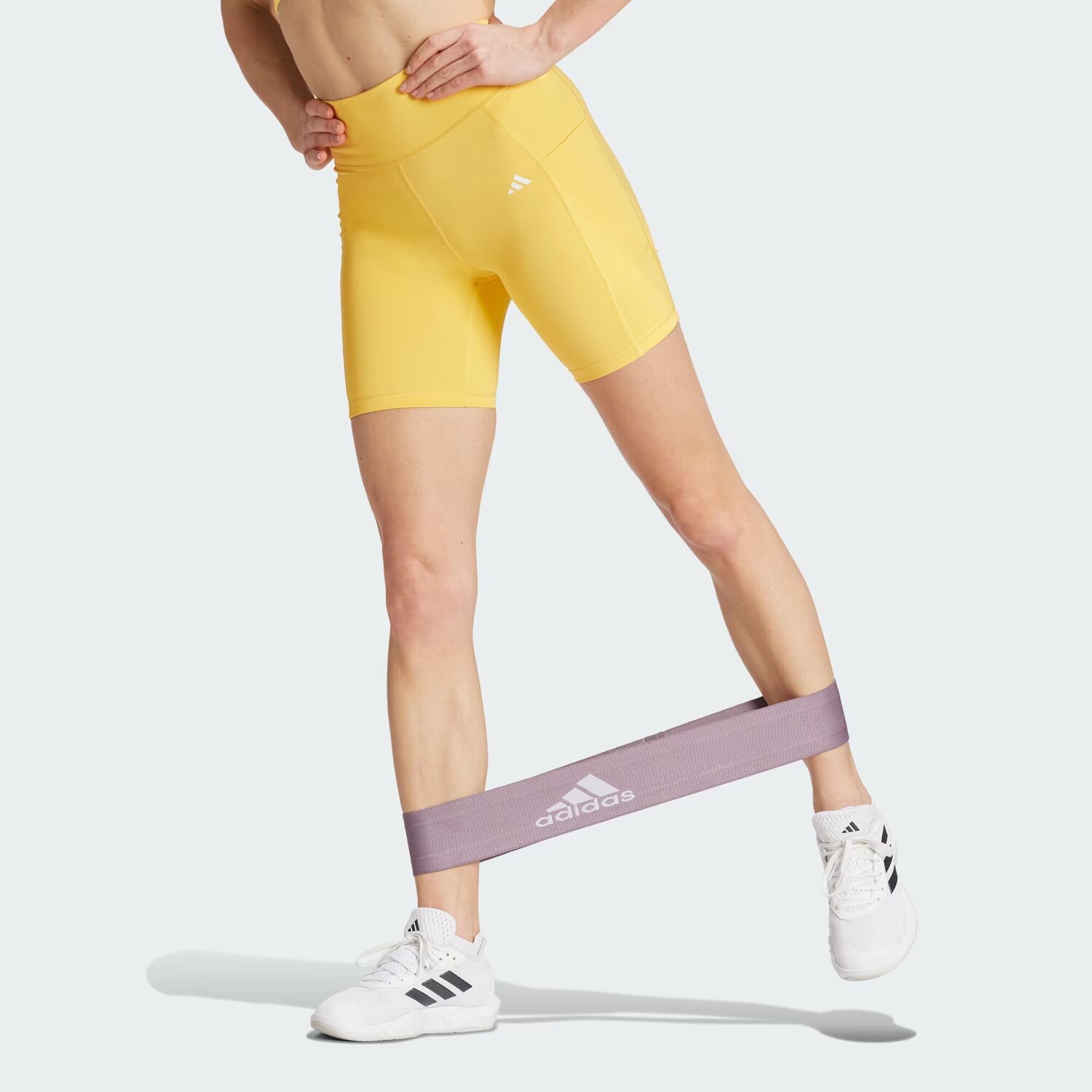 

Леггинсы Optime 7 дюймов Adidas, цвет Semi Spark