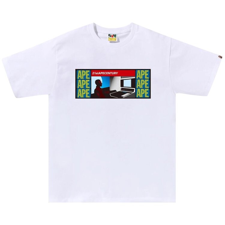 

Футболка BAPE 21st Ape Century 'White', белый