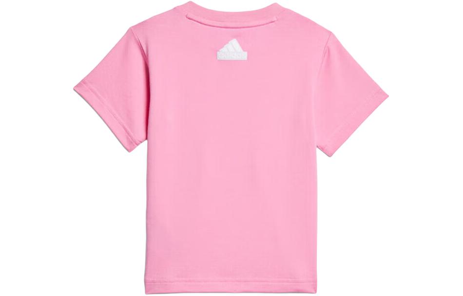 Повседневная спортивная одежда для детей 3-7 лет Adidas, розовый+черный — фото 4