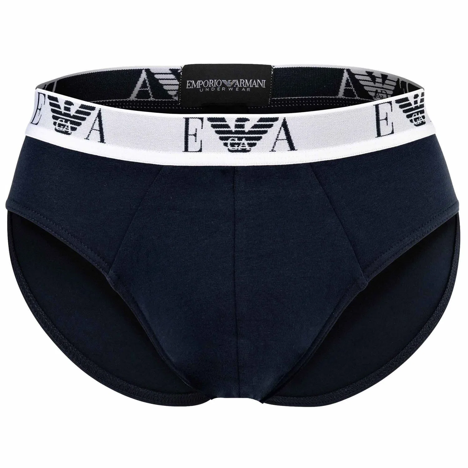 Слипы 3шт, Emporio Armani, белый/синий/черный — фото 4