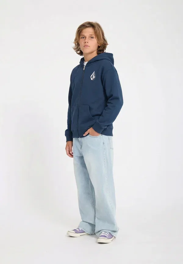 Толстовка на молнии Volcom Iconic Stone Gid Zip Zip Up, цвет пыльная чаша индиго
