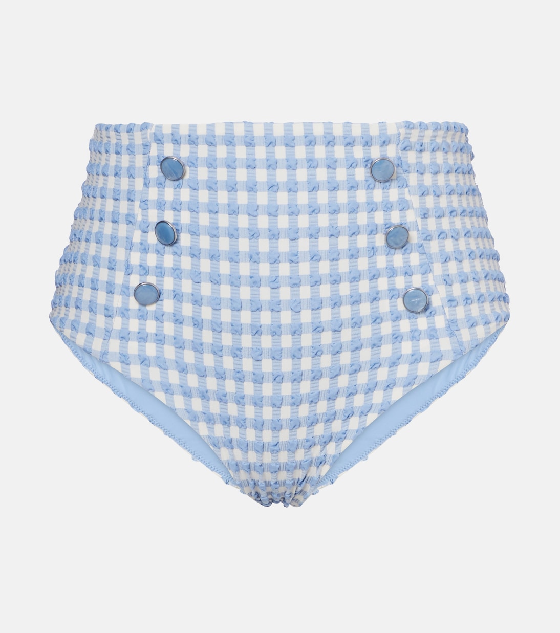 

Бикини в клетку с имбирным оттенком Simkhai, Blue Hydrangea Gingham