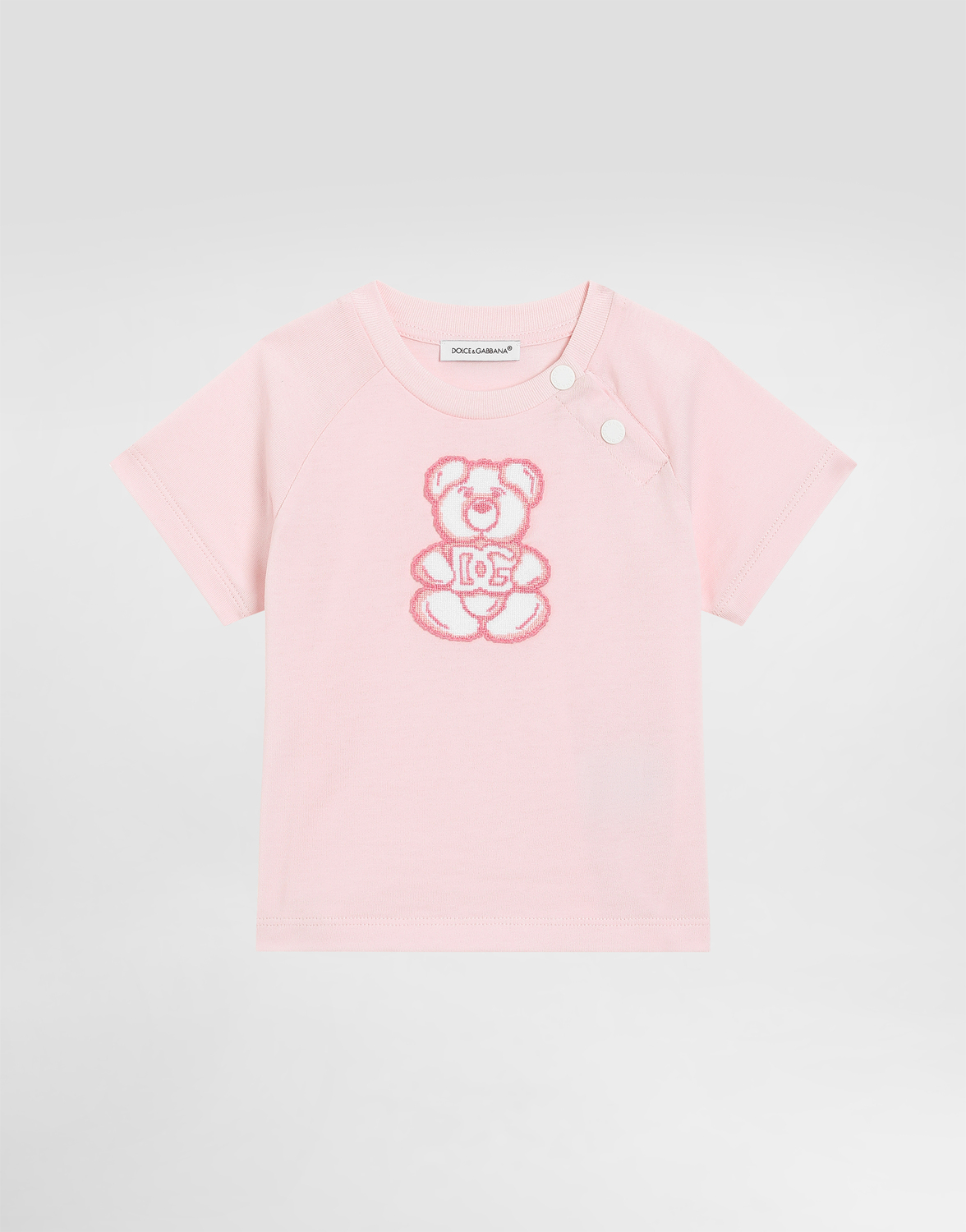 

Футболка из джерси с нашивкой Dolce&Gabbana, розовый