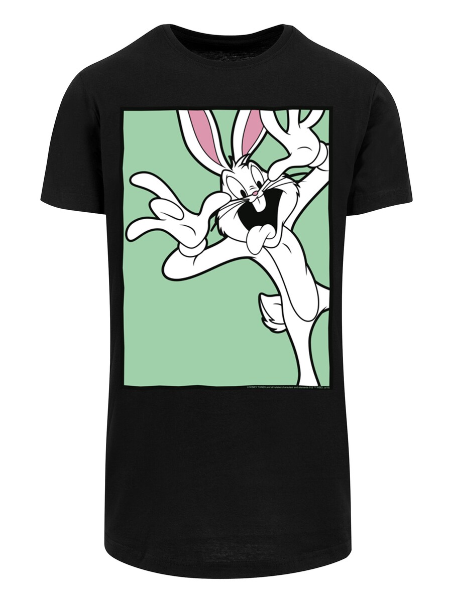 

Рубашка F4NT4STIC Looney Tunes Bugs Bunny Funny Face, черный