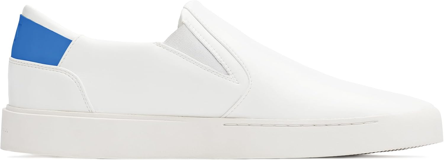 

Кеды Thousand Fell Slip On - полностью перерабатываемые, веганские повседневные обувь - водо- и грязеотталкивающие, разработаны для циркулярного будущего, белый/синий