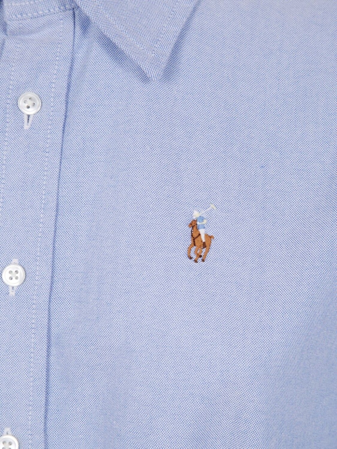 Платье миди Polo Ralph Lauren Polo Pony с вышивкой, синий — фото 3