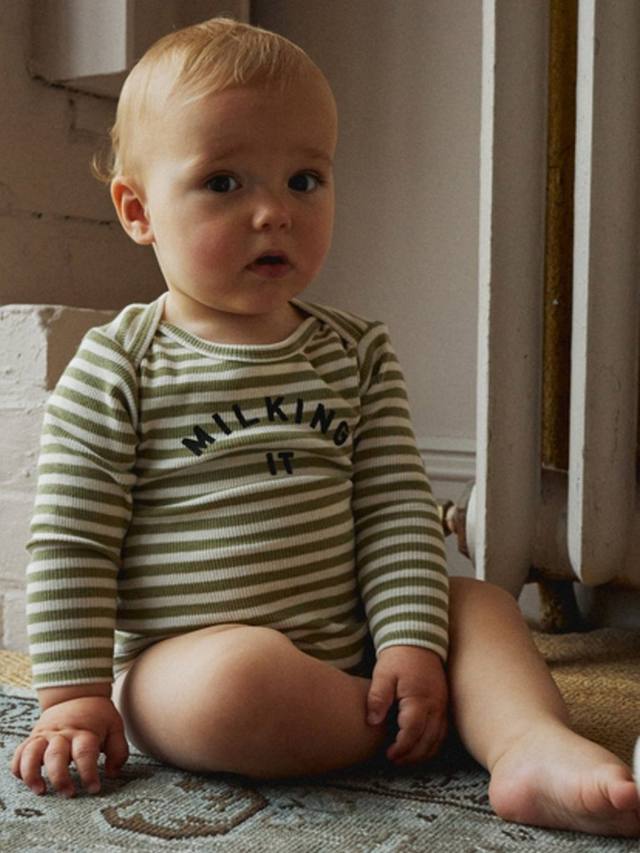 

Детское боди milking it Claude & Co, цвет Stripe
