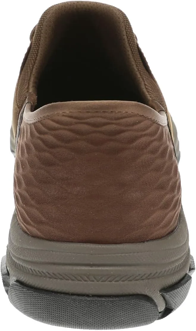

Мужские слипоны Skechers USA Respected - Garrett из кожи с круглым носком и шнуровкой на резинке Skechers USA Men's, темно-коричневый