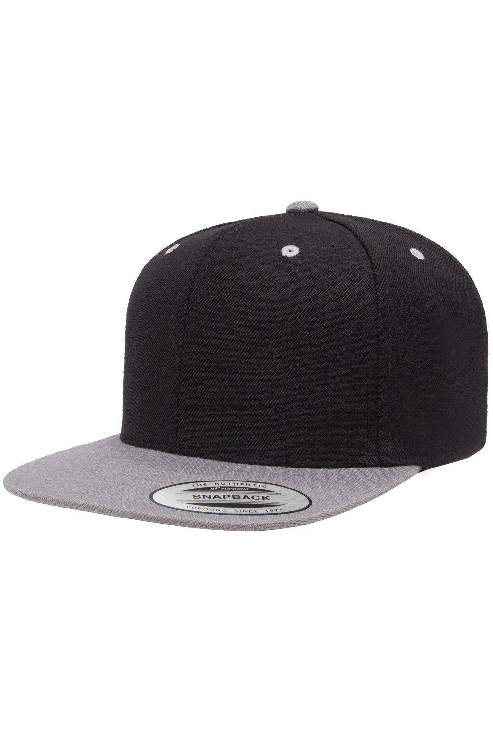 

Двухцветная классическая кепка Snapback Flexfit, черный