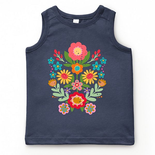 

Футболка Folk art florals distressed youth The Juniper Shop, Navy