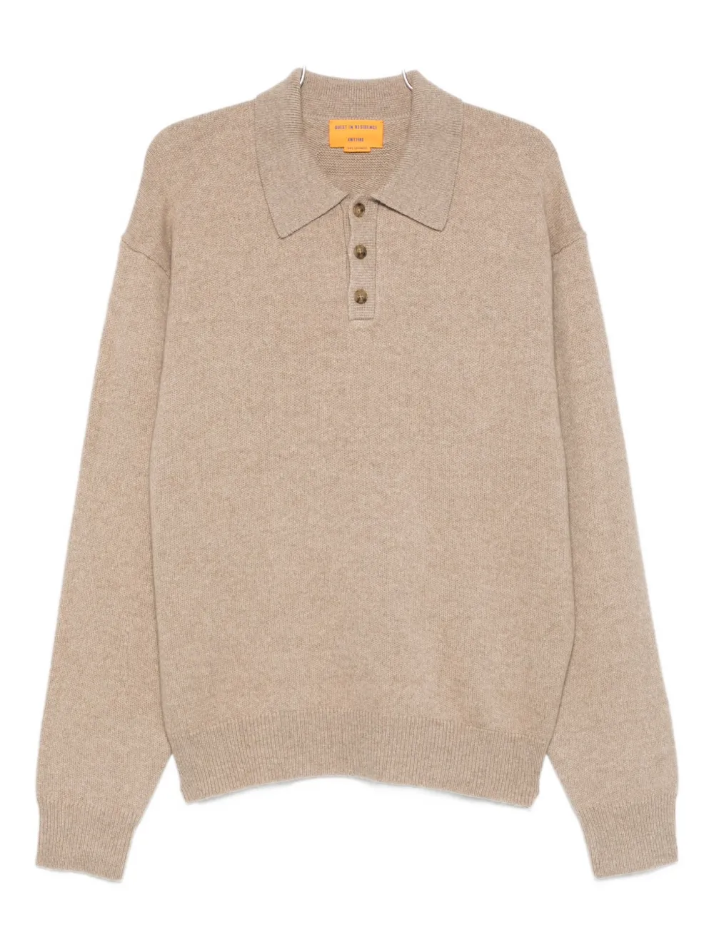 

Поло на пуговицах Guest In Residence, коричневый