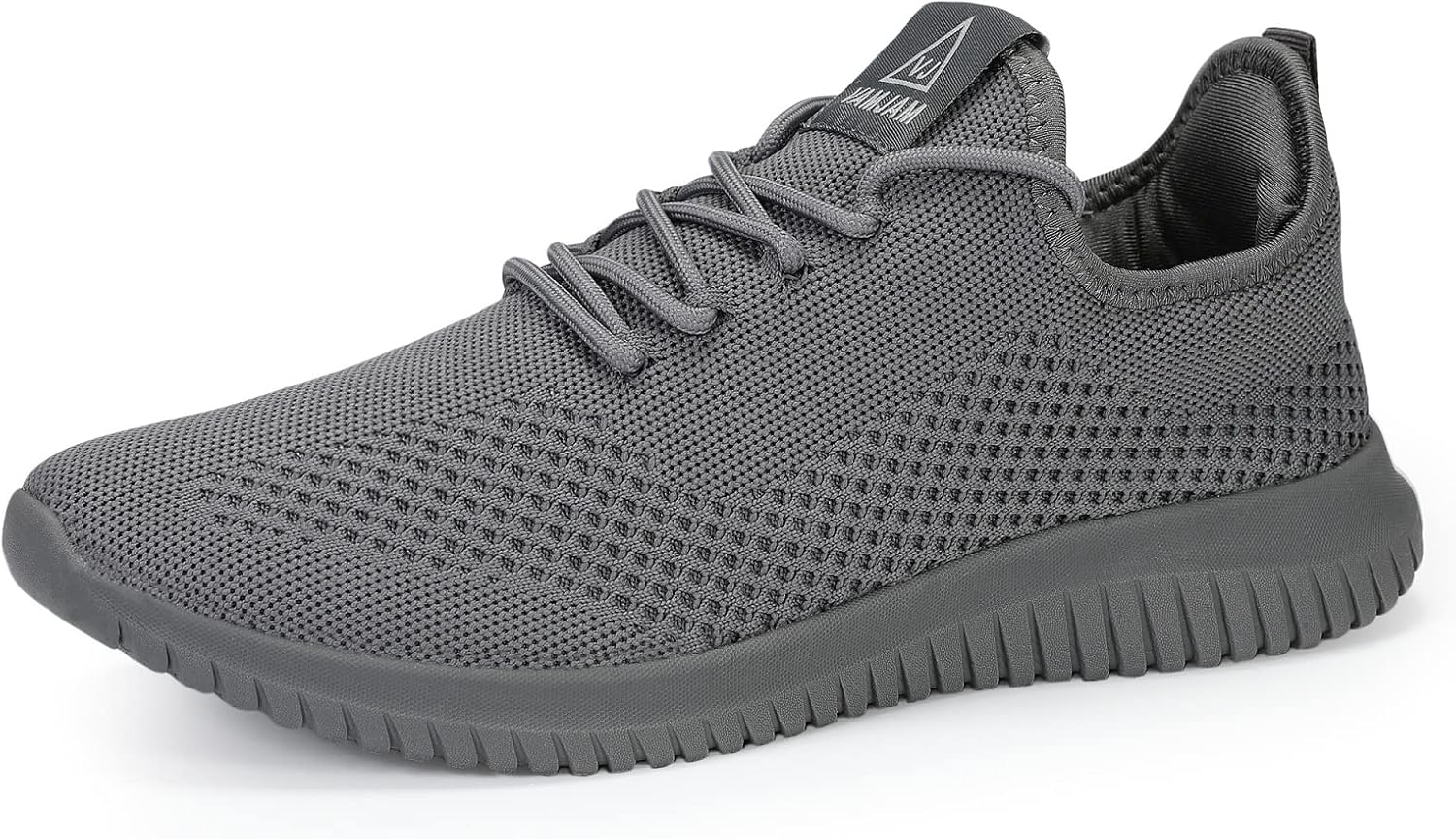 

Мужские кроссовки VAMJAM для бега, ультралегкие, дышащие, прогулочные, нескользящие спортивные модные кроссовки из сетки, для тренировок и повседневного спорта, серый