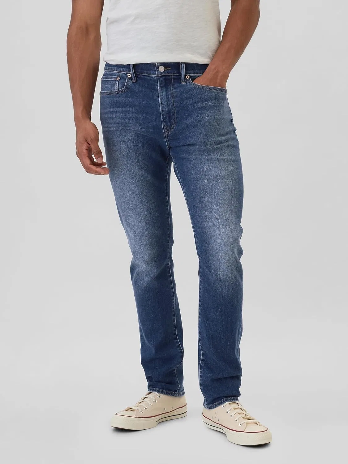 Джинсы Slim Fit GAP, Medium Wash — фото 3