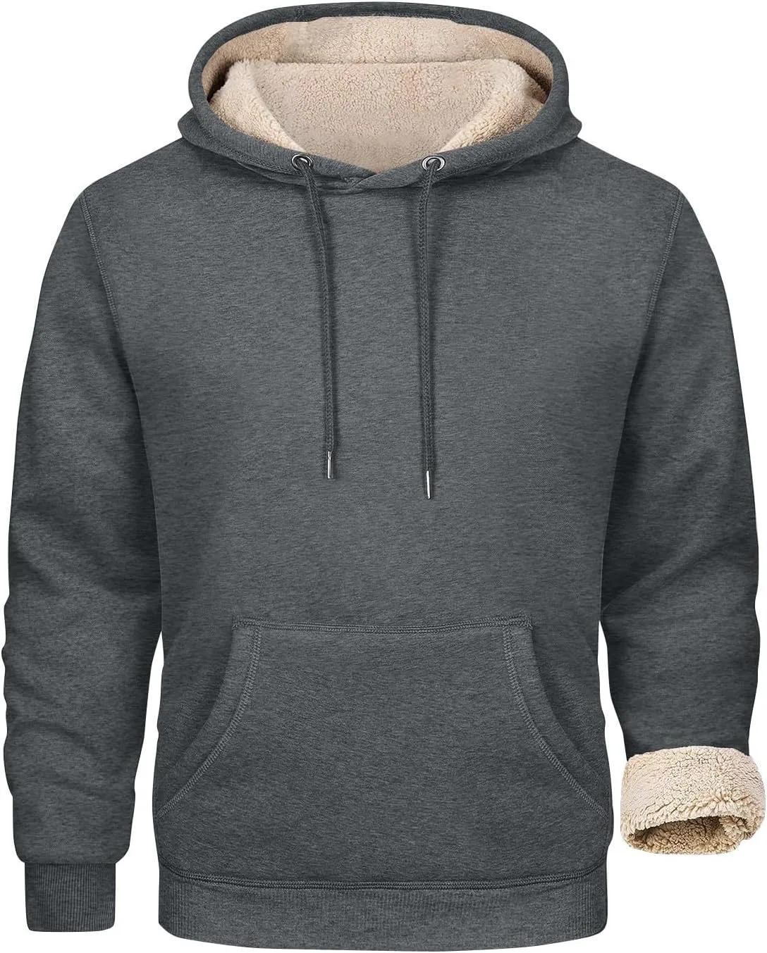 

Мужской свитшот с воротником-стойкой, утепленный флисом