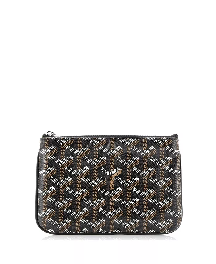

Мини-сумка Senat Zip Pouch из покрытого холста Pre-Owned Goyard, черный