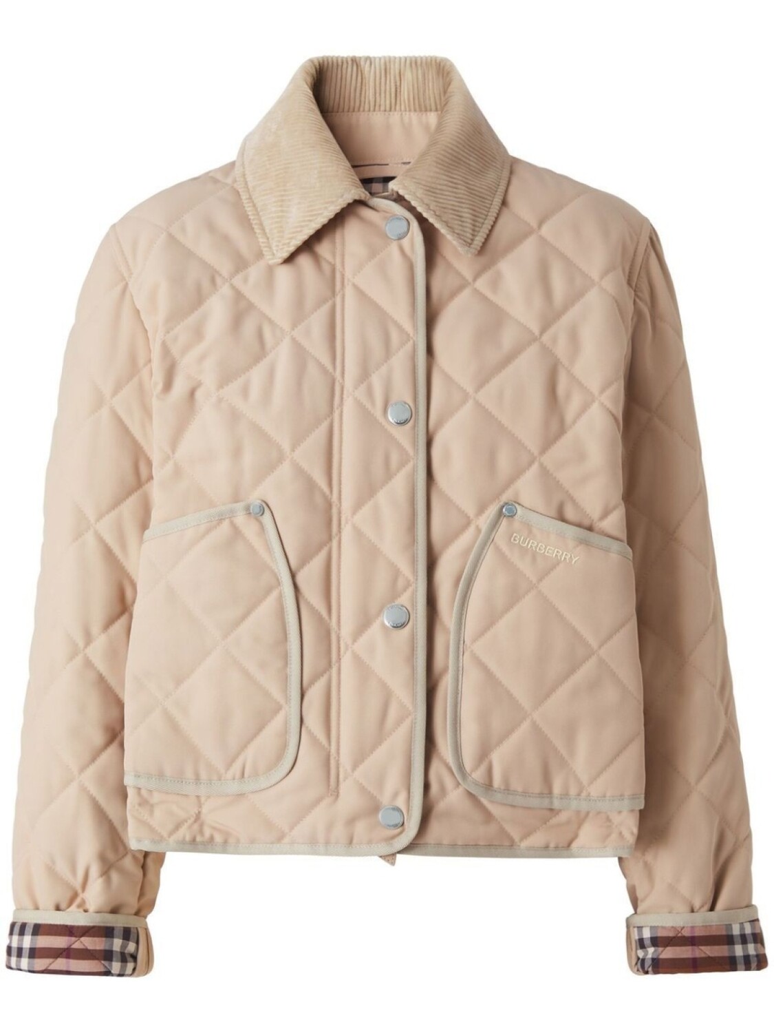 

Укороченная куртка с длинными рукавами Burberry, бежевый
