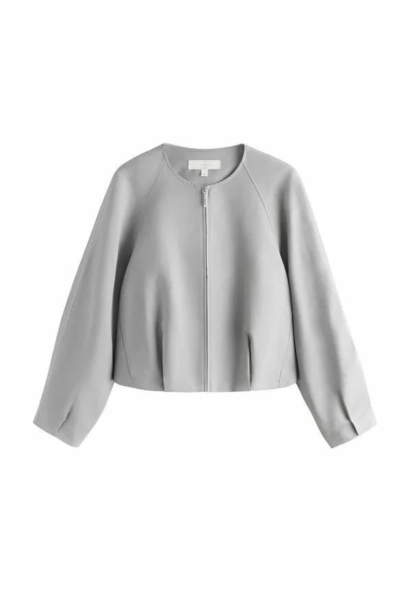 Летняя куртка приталенного кроя со сборками по низу Next, Grey