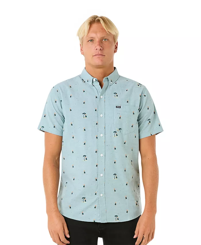 

Мужская рубашка с коротким рукавом Hula Breach Rip Curl, синий