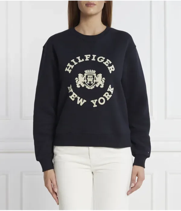 Толстовка MDN REG VARSITY FLOCK regular fit Tommy Hilfiger, темно-синий