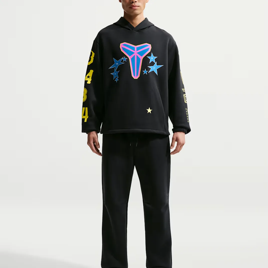 Nike Dri Fit худи мужское Black/Sonic Yellow/Light Photo Blue — фото 3