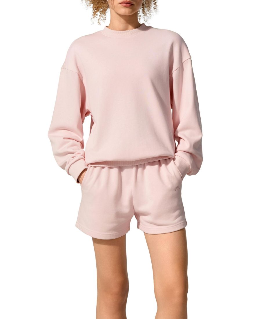 

Женская толстовка SILKERRY Oversized Porchlight Balance Crew Pullover Sweatshirt LILYSILK, Blush-pink