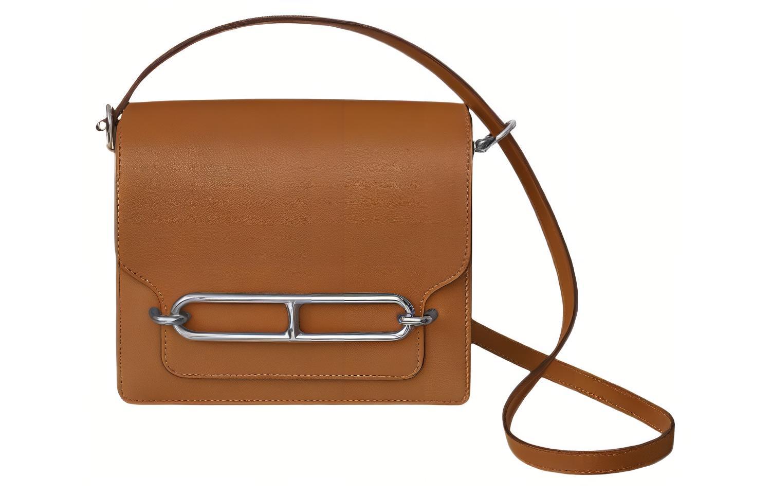 

HERMES Рюкзак через плечо миниатюрный женский золотисто-коричневый