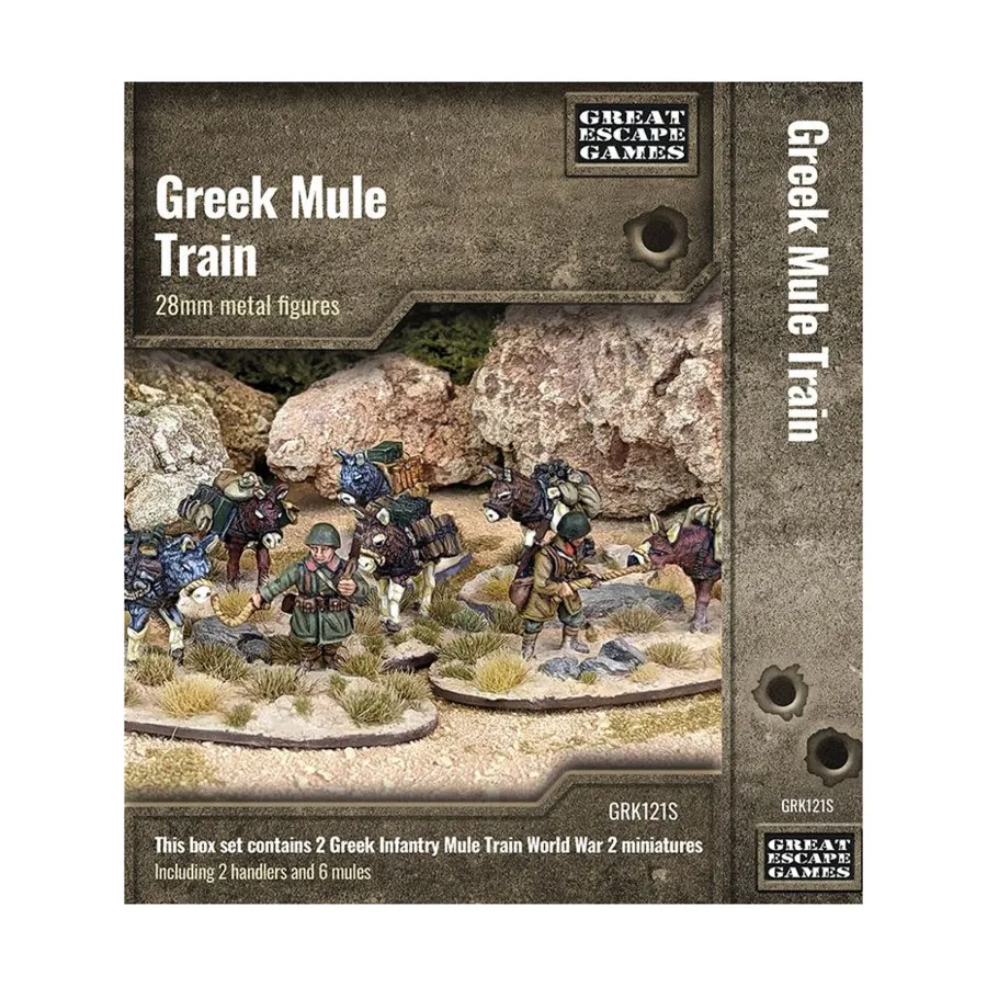 

Греческий поезд с мулами, WWII Miniatures - Greek (28mm)