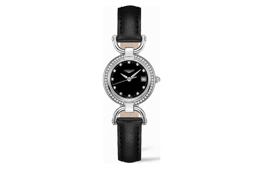 

Женские часы Longines с кварцевым механизмом Knight, черный циферблат 26,5 мм, корпус из нержавеющей стали, кожаный ремешок