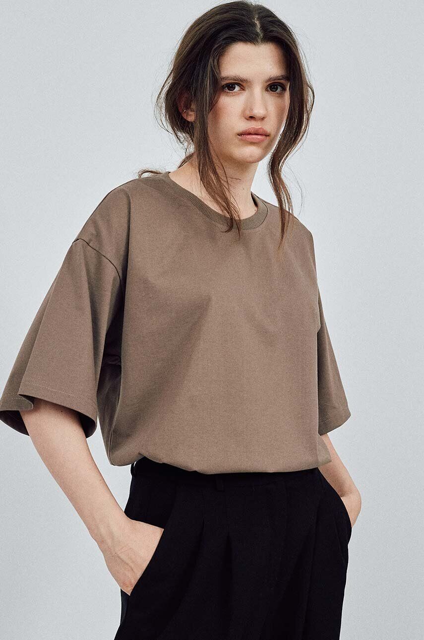 

МУУВ. Хлопковая футболка READY TO WEAR Muuv., бежевый