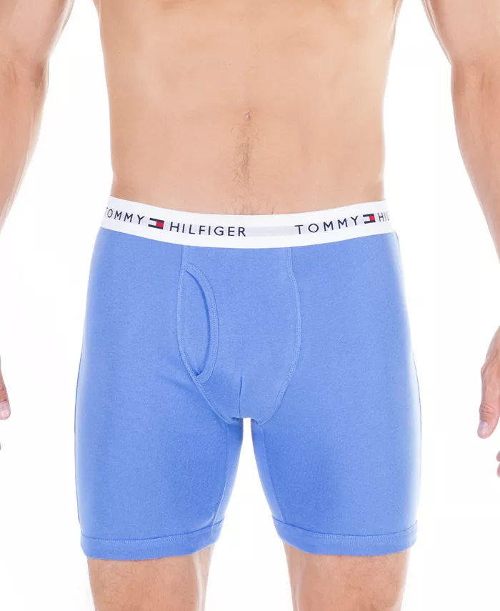Мужские классические боксеры из хлопка, 3 шт Tommy Hilfiger, оранжевый — фото 2