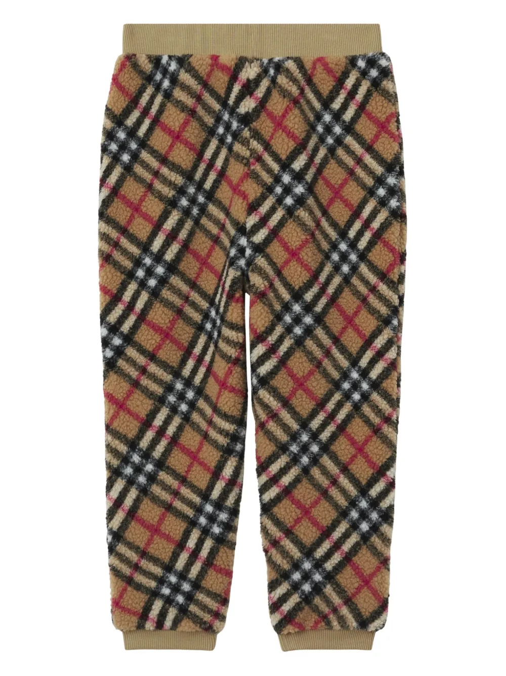 Брюки из шерпы в клетку Vintage Check BURBERRY KIDS, нейтральный — фото 2