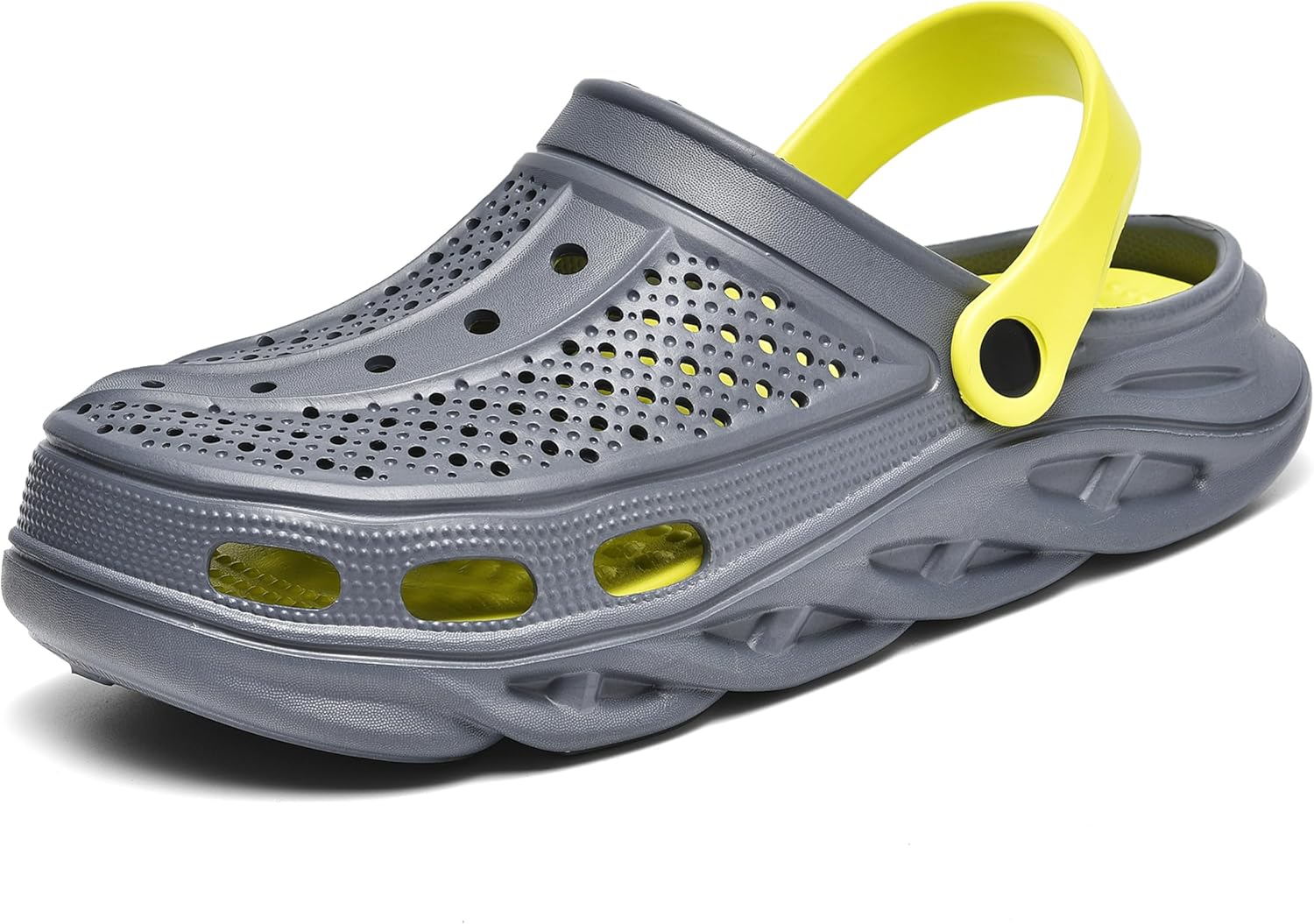 

Садовые сабо с поддержкой свода стопы, сандалии, подушка для восстановления после фасциита, стельки Clootess, зеленый/серый