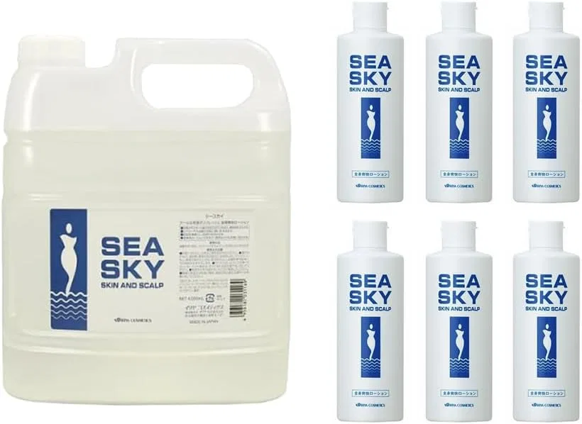 Лосьон для тела увлажняющий Ilya Sea Sky, набор 4 л + 6×300 мл