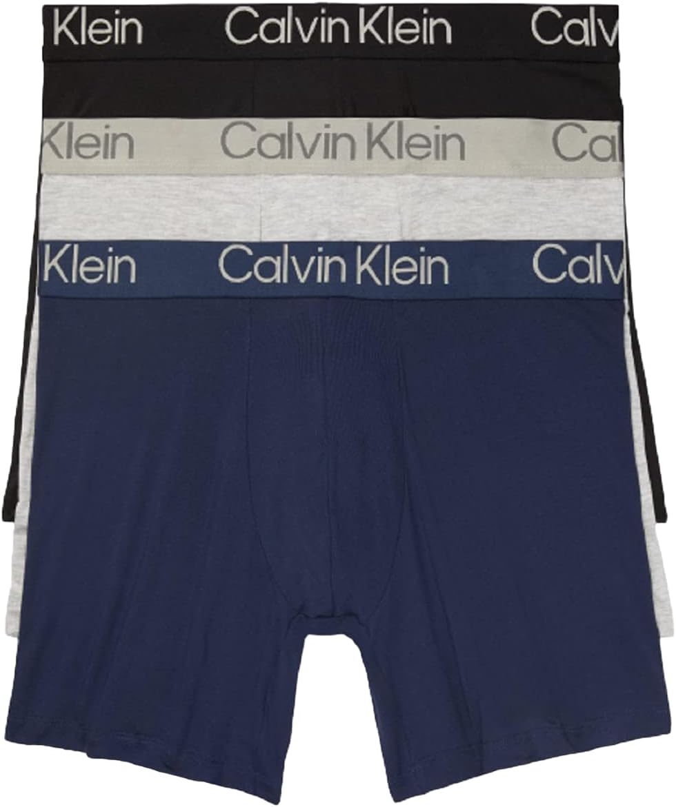 

Ультрамягкие современные трусы-боксеры Calvin Klein для мужчин, Black, Blue Shadow, Grey Heather