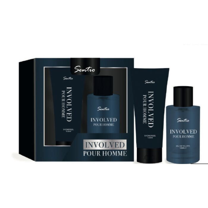 

Мужская туалетная вода Involved Pour Homme Eau de Toilette Estuche de regalo Sentio, EDT 100 ml + Gel 100 ml