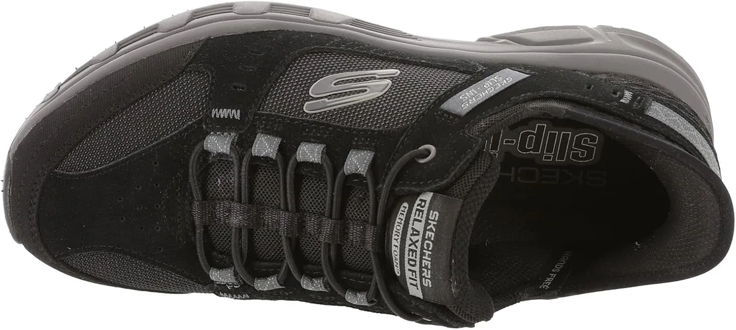 Мужские походные кроссовки Skechers Oak Canyon, неизменно выигрывающие в категории "Лучший выбор", черный/темно-серый — фото 2