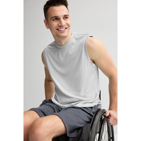 

Мужская майка без рукавов Adaptive Dry Tek с эффектом мускулов Tek Gear, цвет silver spring