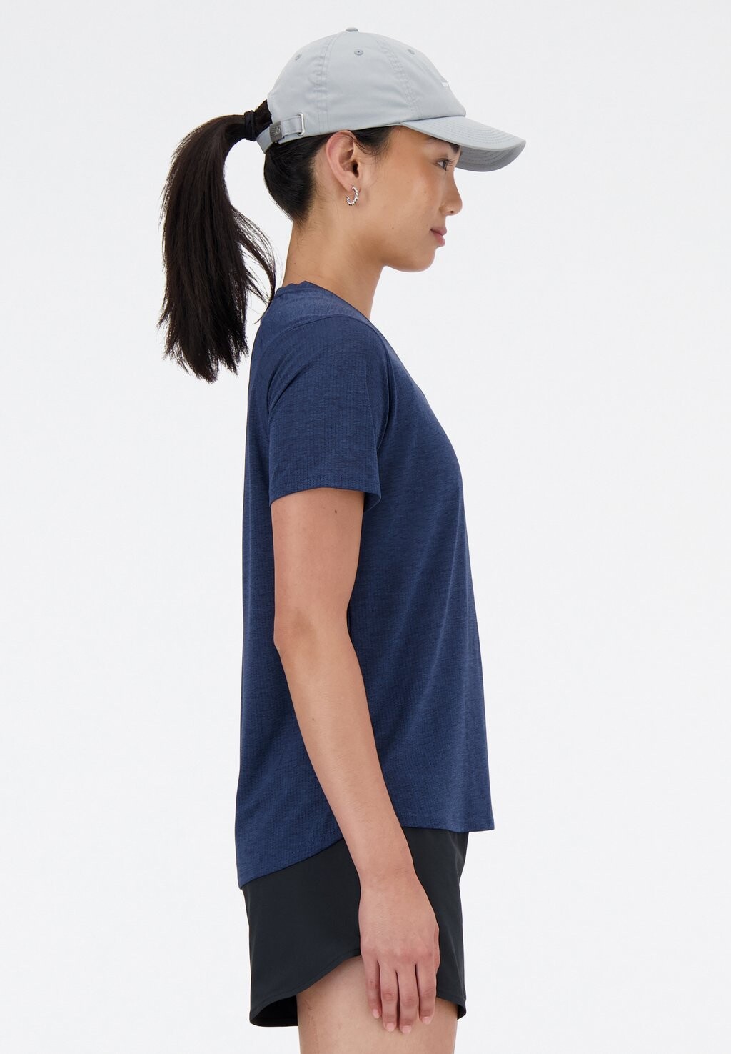 

Футболка базовая Athletics New Balance, nb Navy Heather, Синий, Футболка базовая Athletics New Balance, nb Navy Heather