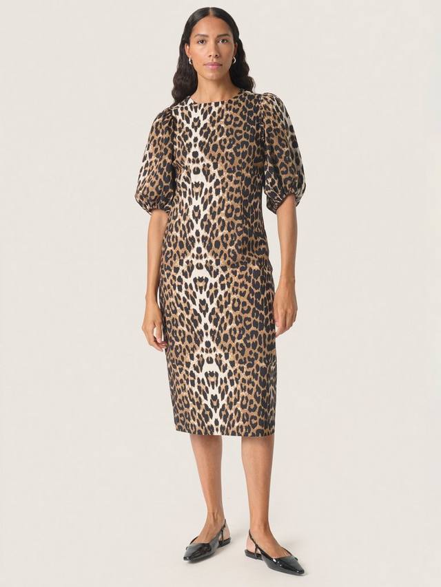 

Миди-платье xala с леопардовым принтом Soaked In Luxury, коричневый/разноцветный