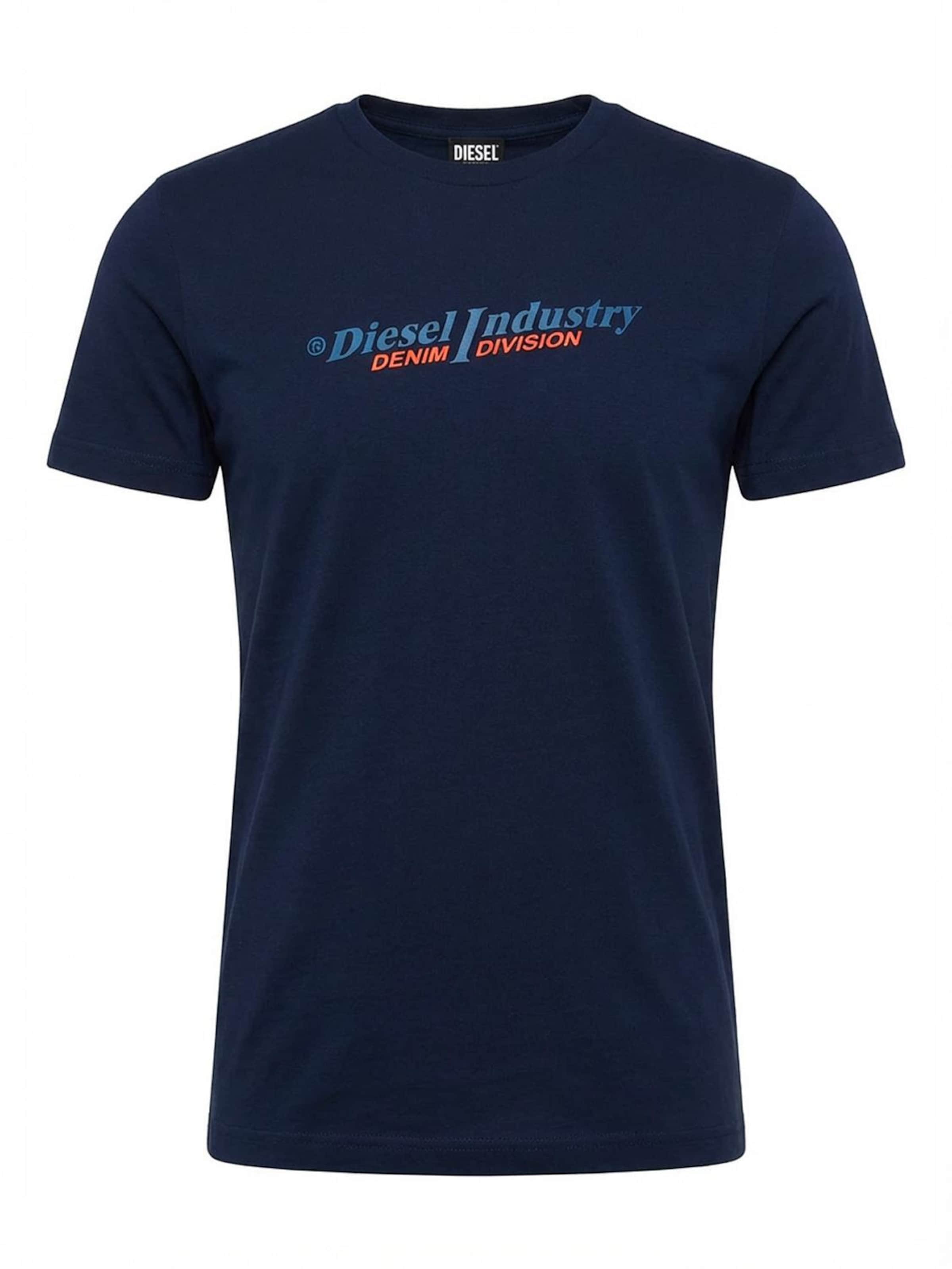 

DIESEL Футболка 'T-Diegor New Industries' в темно-синем цвете