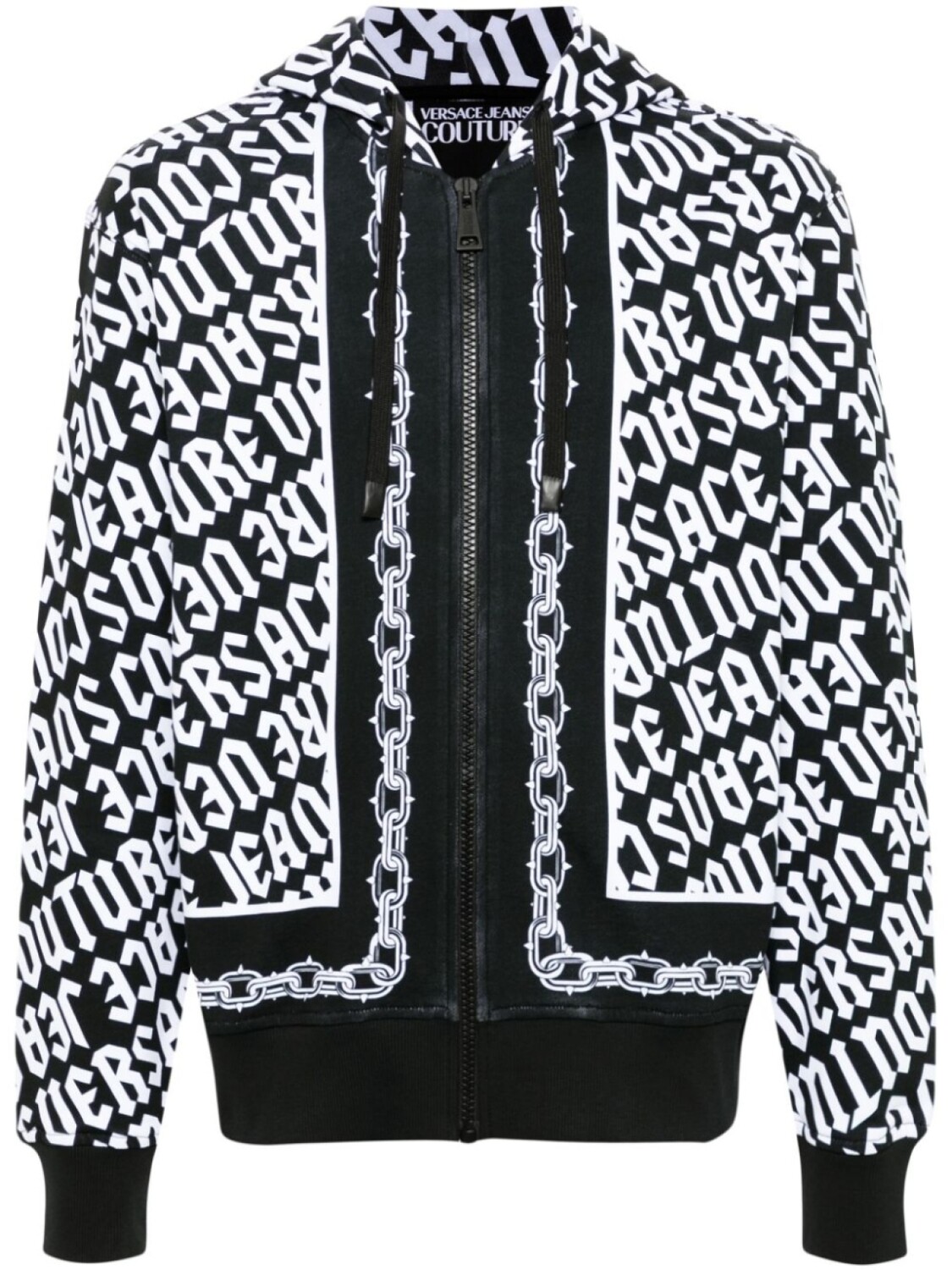 

Versace Jeans Couture худи на молнии, черный